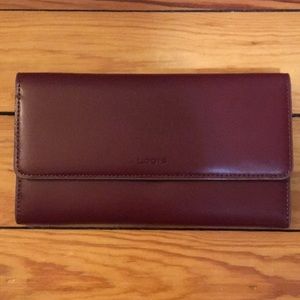 🆕 Lodis Italian Leather Wallet. Audrey Clutch.